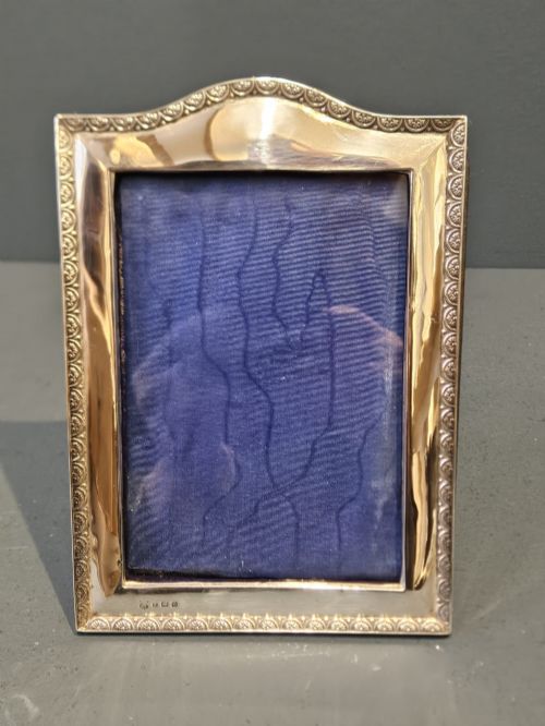 George V Arched Top Silver Photo Frame