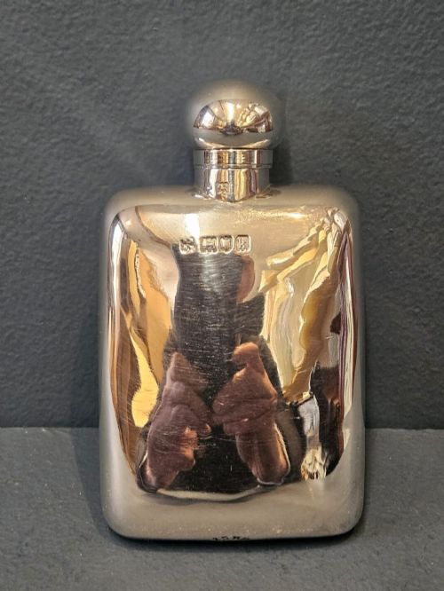 Silver Edwardian Hip Flask
