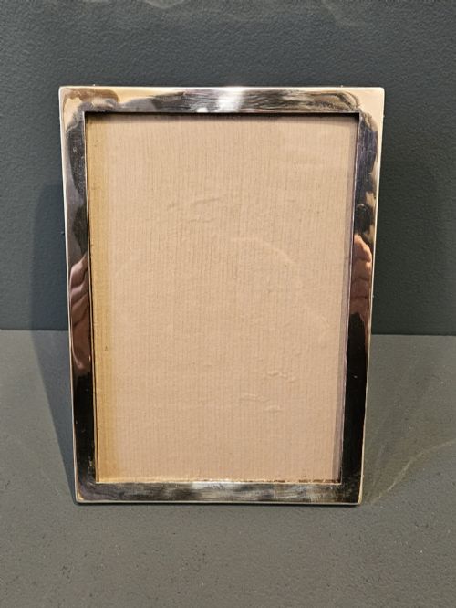 Plain Silver Portrait Sized Photo Frame