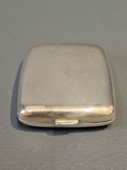 SILVER AND ENAMEL FOB WATCH CASE - ADDITIONAL PHOTO 2