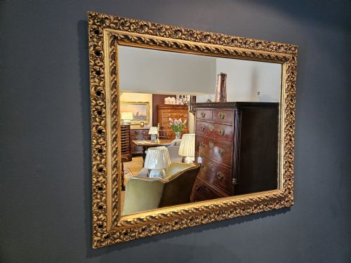 VICTORIAN TIMBER GILT MIRROR - ADDITIONAL PHOTO 1