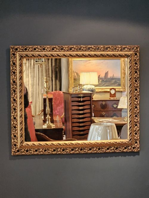 VICTORIAN TIMBER GILT MIRROR - ADDITIONAL PHOTO 4