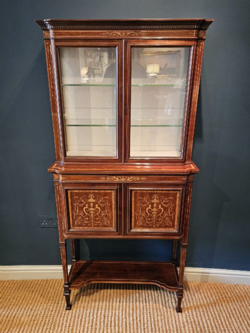 Small Edwards and Roberts Late Victorian Display Cabinet