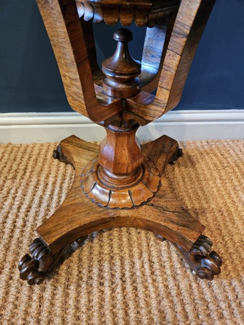 WILLIAM IV ROSEWOOD WORK TABLE - ADDITIONAL PHOTO 2