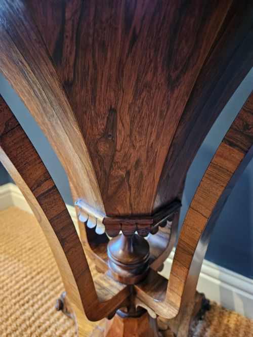 WILLIAM IV ROSEWOOD WORK TABLE - ADDITIONAL PHOTO 6