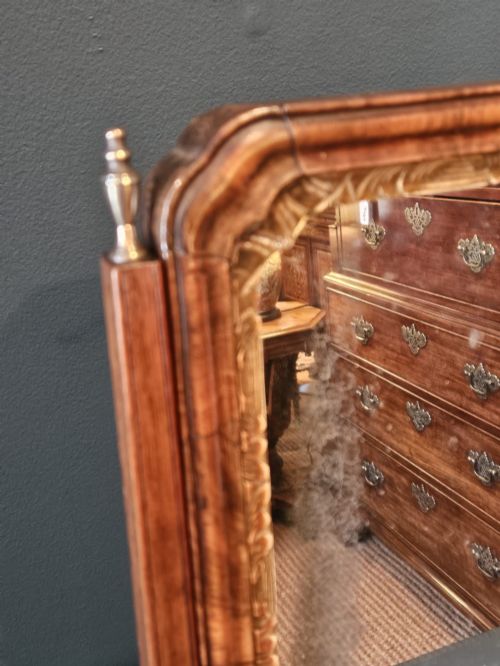 GEORGE II WALNUT TOILET MIRROR - ADDITIONAL PHOTO 6