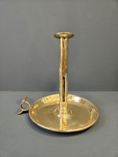 Large George III Brass Chamberstick