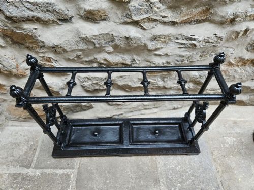 LARGE VICTORIAN CAST IRON STICK STAND - ADDITIONAL PHOTO 1