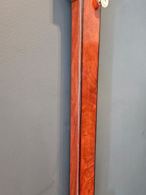 GEORGIAN MAHOGANY STICK BAROMETER - ADDITIONAL PHOTO 5