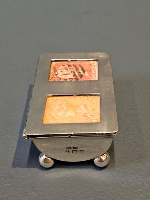 VICTORIAN SILVER STAMP BOX - ADDITIONAL PHOTO 1