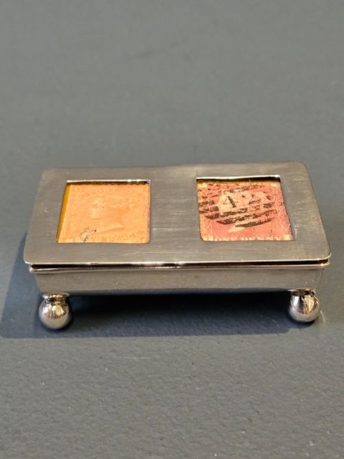 VICTORIAN SILVER STAMP BOX - ADDITIONAL PHOTO 2