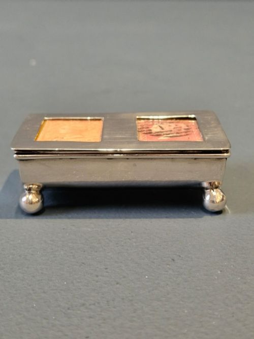 VICTORIAN SILVER STAMP BOX - ADDITIONAL PHOTO 3