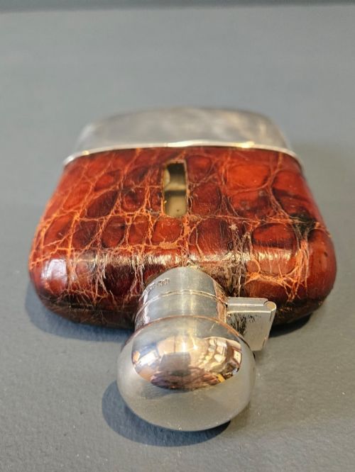 HUKIN HEATH SILVER HIP FLASK - ADDITIONAL PHOTO 3