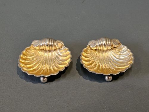 Pair of Victorian Silver Gilt Salts