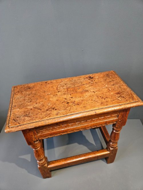 PERIOD OAK JOINT STOOL - ADDITIONAL PHOTO 1