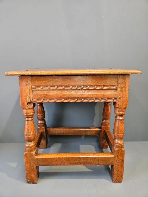 PERIOD OAK JOINT STOOL - ADDITIONAL PHOTO 4