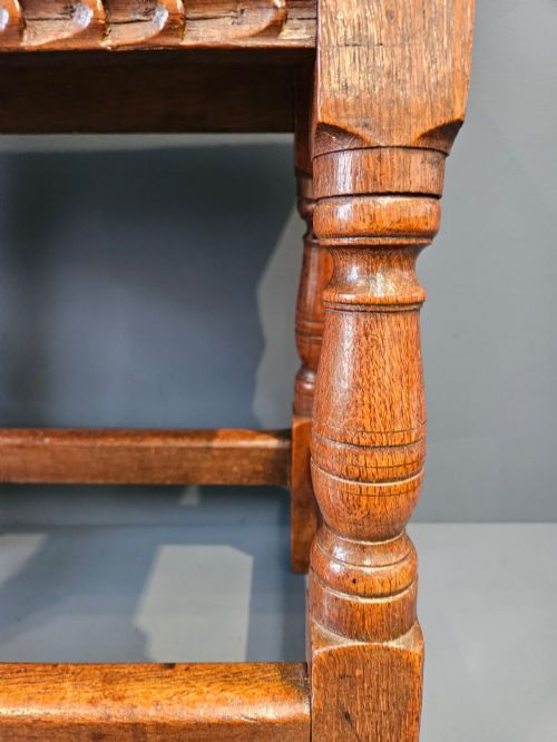 PERIOD OAK JOINT STOOL - ADDITIONAL PHOTO 6