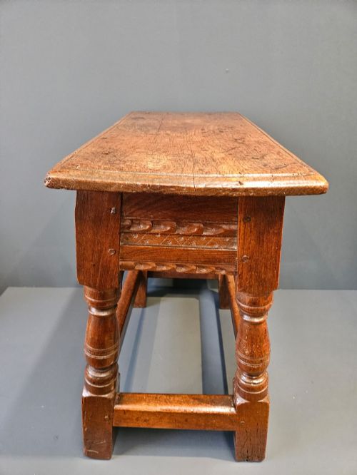 PERIOD OAK JOINT STOOL - ADDITIONAL PHOTO 7