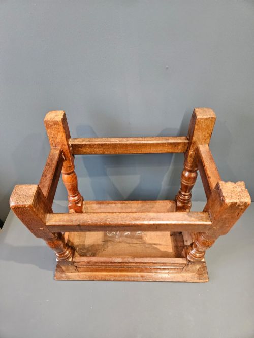 PERIOD OAK JOINT STOOL - ADDITIONAL PHOTO 9