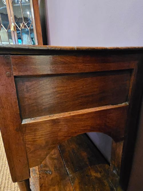 GEORGE III OAK OPEN POT BOARD DRESSER - ADDITIONAL PHOTO 3
