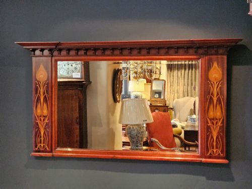 SUPERB EDWARDIAN SHAPLAND AND PETTER MIRROR