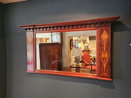 SUPERB EDWARDIAN SHAPLAND AND PETTER MIRROR - ADDITIONAL PHOTO 1