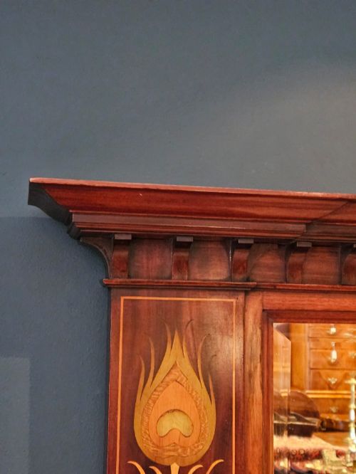 SUPERB EDWARDIAN SHAPLAND AND PETTER MIRROR - ADDITIONAL PHOTO 5