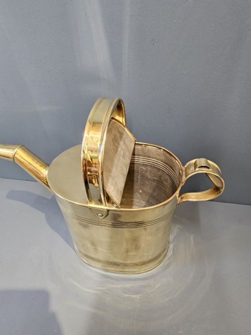 VICTORIAN BRASS COUNTRY HOUSE WATER SUPPLY CAN - ADDITIONAL PHOTO 3