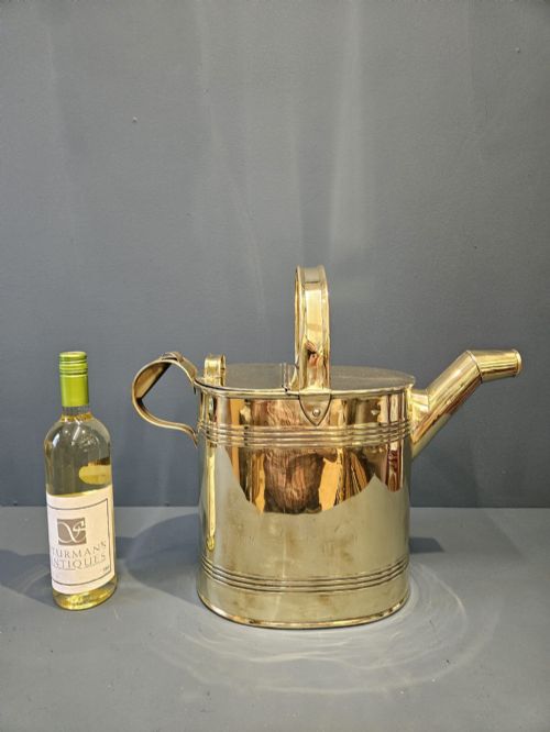 VICTORIAN BRASS COUNTRY HOUSE WATER SUPPLY CAN - ADDITIONAL PHOTO 7