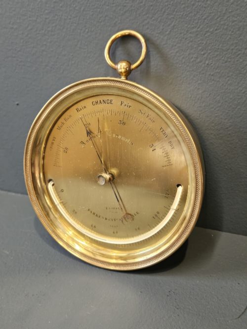 VICTORIAN MARINE BAROMETER BY DENT - ADDITIONAL PHOTO 4