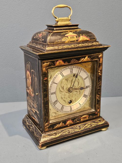 Chinoiserie Cased Edwardian Mantel Clock