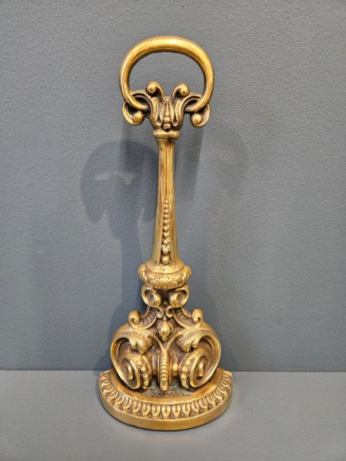Victorian Cast Brass Door Stop