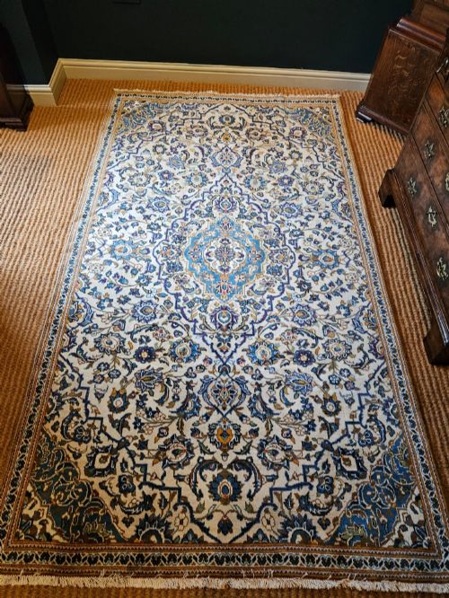 SUPERB KASHAN PURE WOOL RUG - ADDITIONAL PHOTO 1