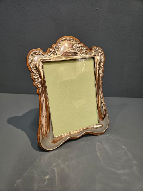 EDWARDIAN SILVER PORTRAIT SIZED PHOTO FRAME - ADDITIONAL PHOTO 1