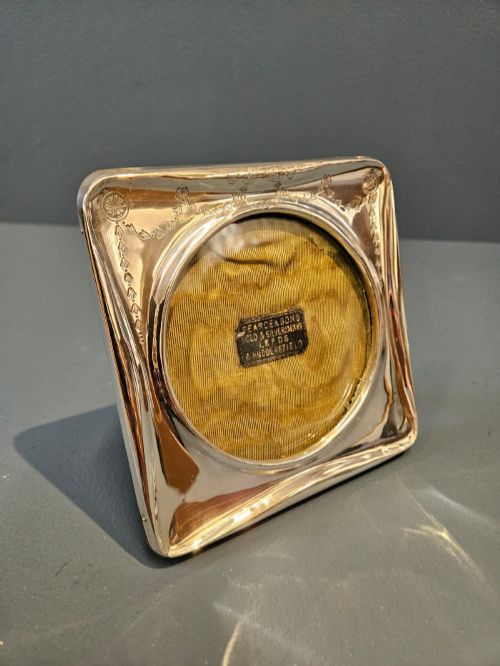 EDWARDIAN ENGRAVED SILVER PHOTO FRAME - ADDITIONAL PHOTO 3