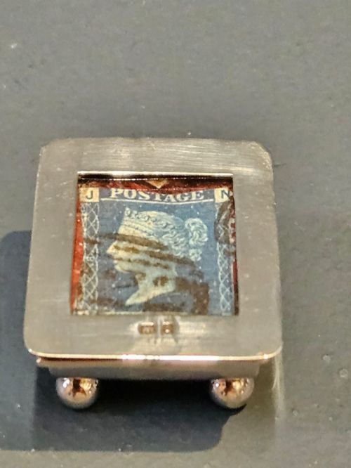 EDWARDIAN SILVER STAMP BOX