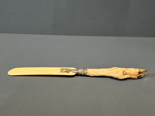 VICTORIAN SILVER DEER PAGE TURNER - ADDITIONAL PHOTO 2