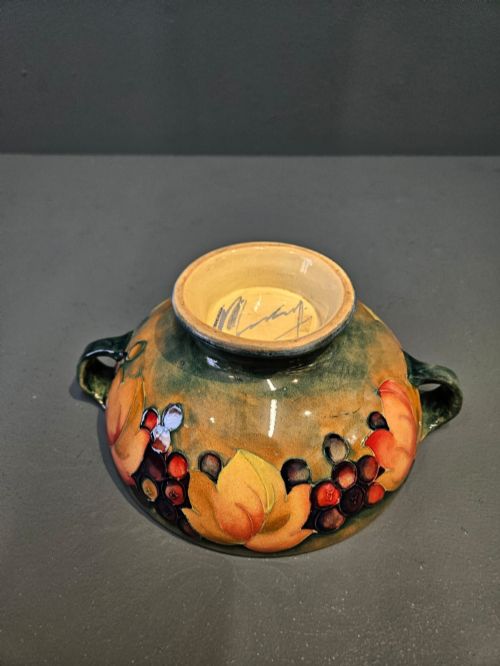MOORCROFT LEAF AND BERRIES FLAMBE TWIN HANDLE BOWL - ADDITIONAL PHOTO 4
