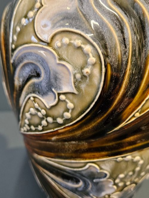 VICTORIAN LARGE DOULTON LAMBETH WARE EWER - ADDITIONAL PHOTO 1