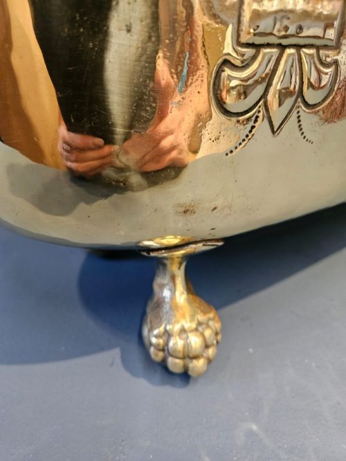 LARGE VICTORIAN OBLONG BRASS PLANTER - ADDITIONAL PHOTO 3
