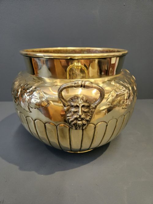 VICTORIAN BRASS PLANTER - ADDITIONAL PHOTO 5