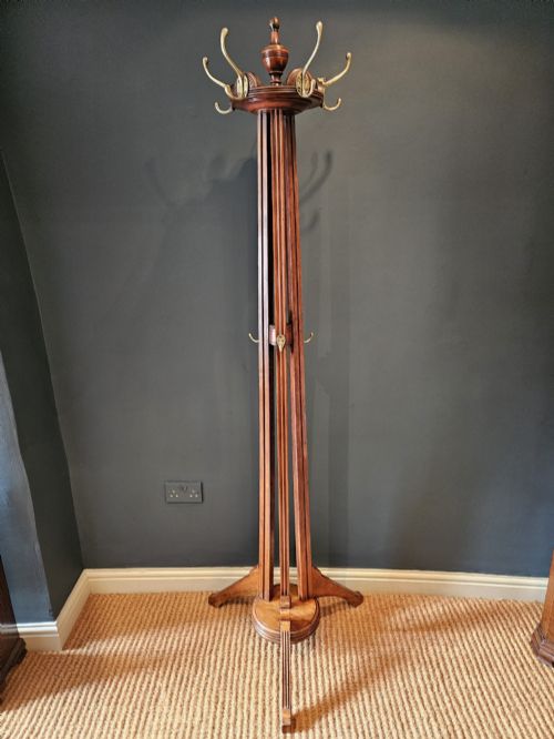 EDWARDIAN WALNUT HALL STAND BY SHOOLBRED - ADDITIONAL PHOTO 6