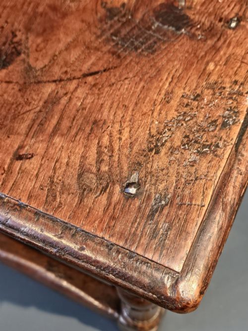 GEORGE III OAK JOINT STOOL - ADDITIONAL PHOTO 2
