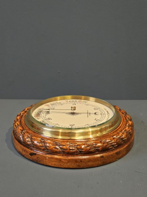 SUPERB MAPPIN WEBB OAK CASED BAROMETER - ADDITIONAL PHOTO 5