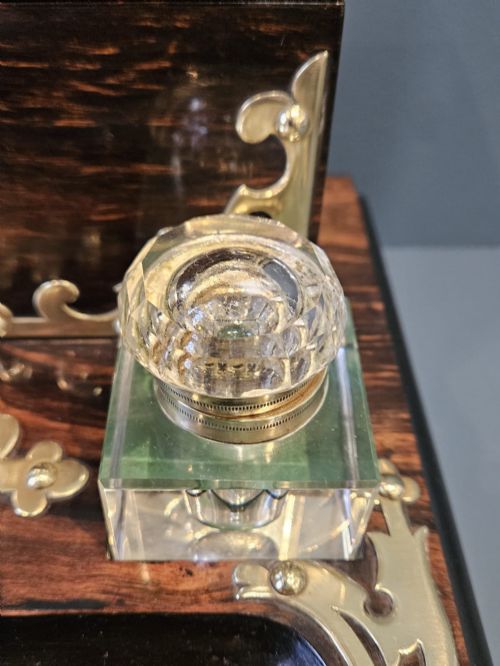 VICTORIAN COROMANDEL STATIONARY AND INK STAND - ADDITIONAL PHOTO 5