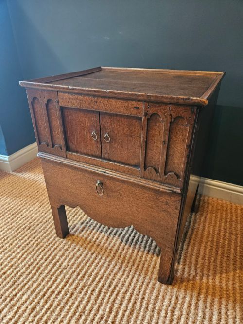 GEORGE III OAK NIGHT STAND