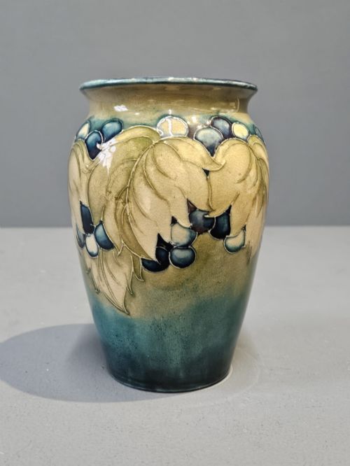 MOORCROFT LEAF AND BERRIES CELADON VASE - ADDITIONAL PHOTO 3