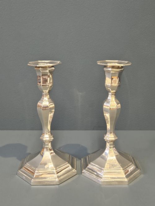 Pair of George V Silver Candlesticks