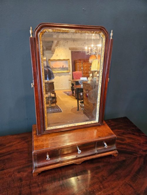 George II Mahogany Toilet Mirror