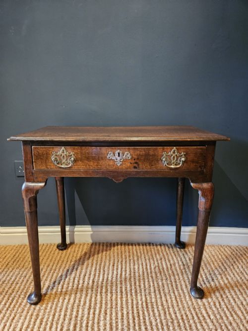 George II Oak Single Drawer Side Table